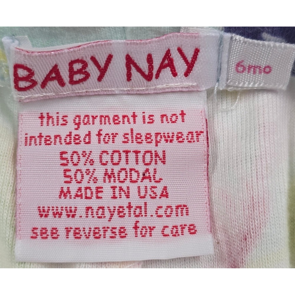Baby Nay Infant Girl 6M Floral Peplum Wrap Top and Leggings Set Mint Pink Navy - Picture 10 of 10